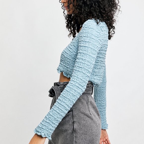 NWT Free People Rosehip Cardi / Blue Star - Picture 3 of 5